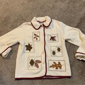 Vintage Classic Elements Fall Autumn Cardigan Jacket Small